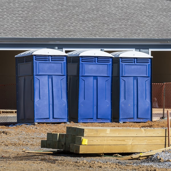 are there any restrictions on where i can place the porta potties during my rental period in Manchester Iowa